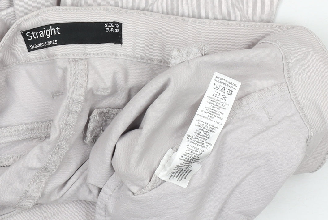 Dunnes Stores Women’s Beige Straight Chino Trousers Size 10