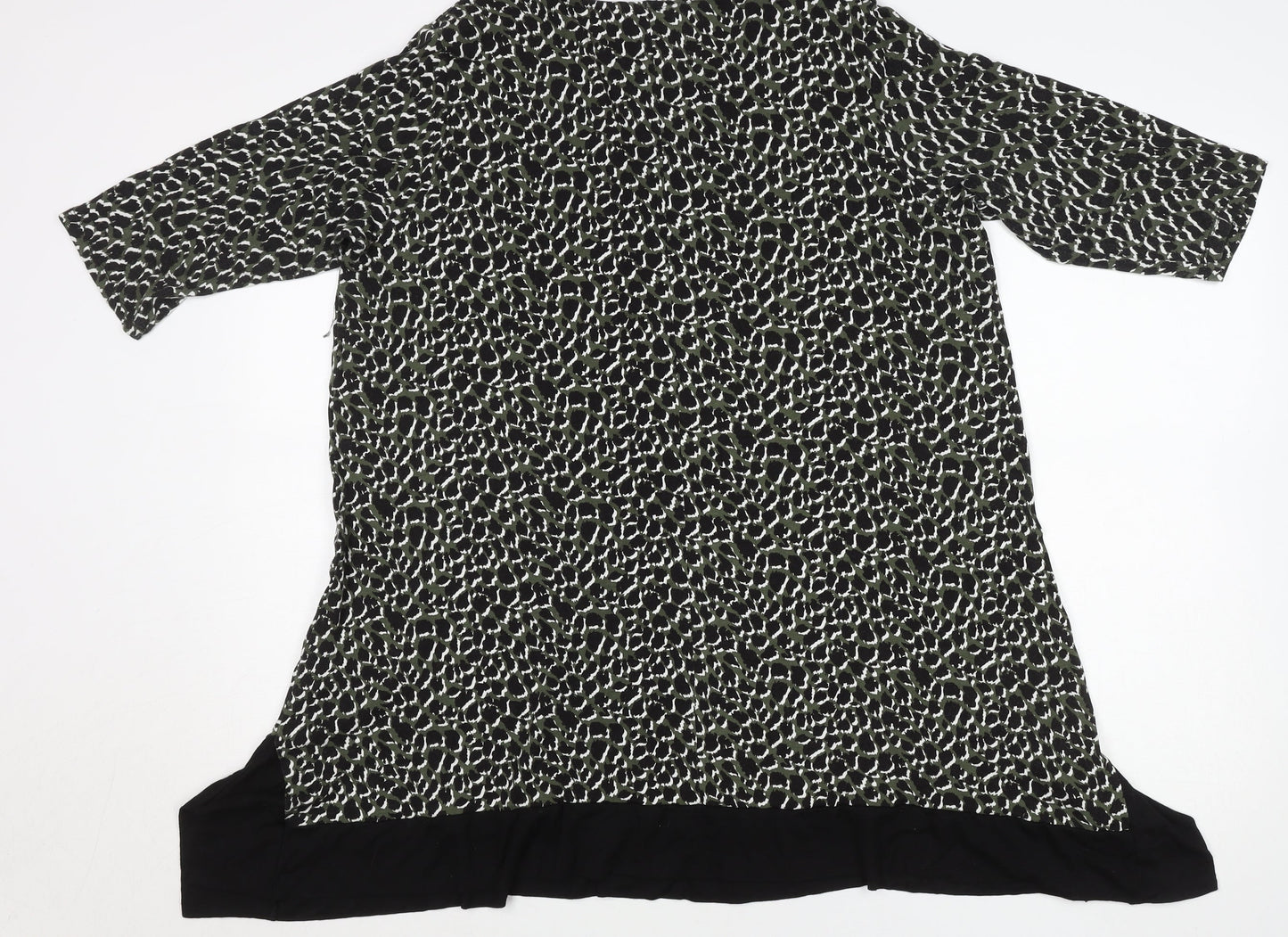 Womens UK Size 16 Yours Black Tunic Blouse