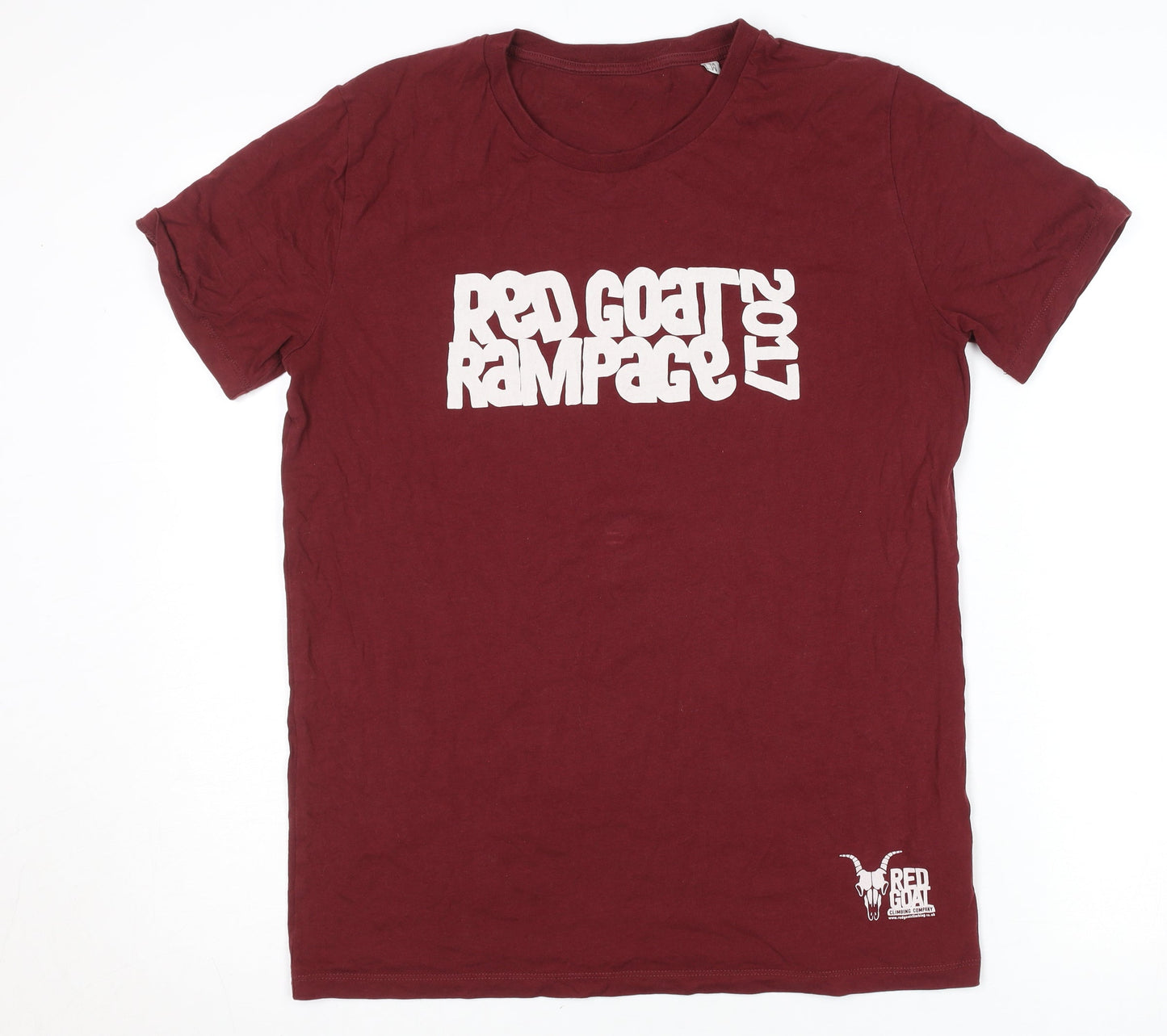 Red Goat Rampage 2017 Men's Burgundy Graphic T-Shirt M