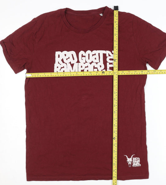 Red Goat Rampage 2017 Men's Burgundy Graphic T-Shirt M