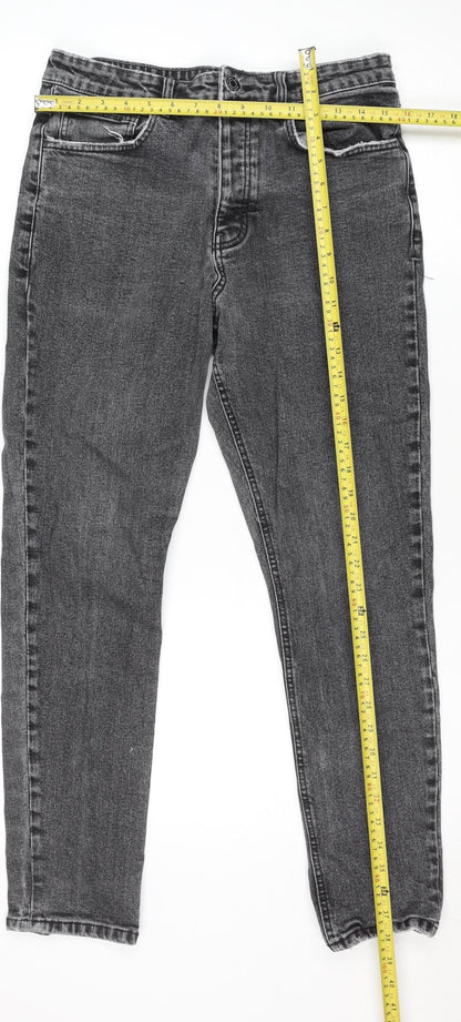 Denim & Co. Men’s Grey Relaxed Tapered Denim Jeans W32 L30 Classic Style