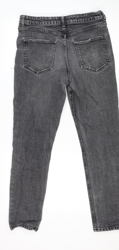 Denim & Co. Men’s Grey Relaxed Tapered Denim Jeans W32 L30 Classic Style