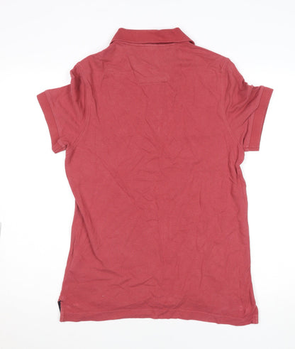 Nautica Men's Red Slim Fit Cotton Polo Shirt Size M