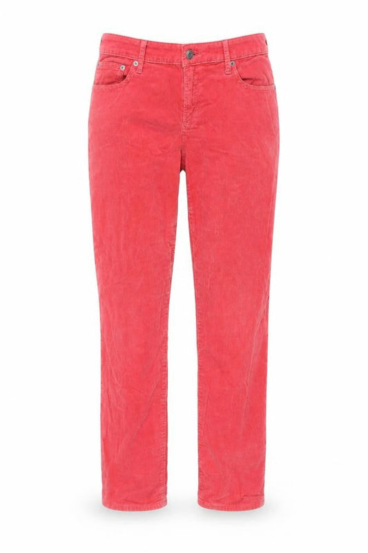 Gap Women’s Pink Corduroy 32 Petite Straight Stretch Jeans