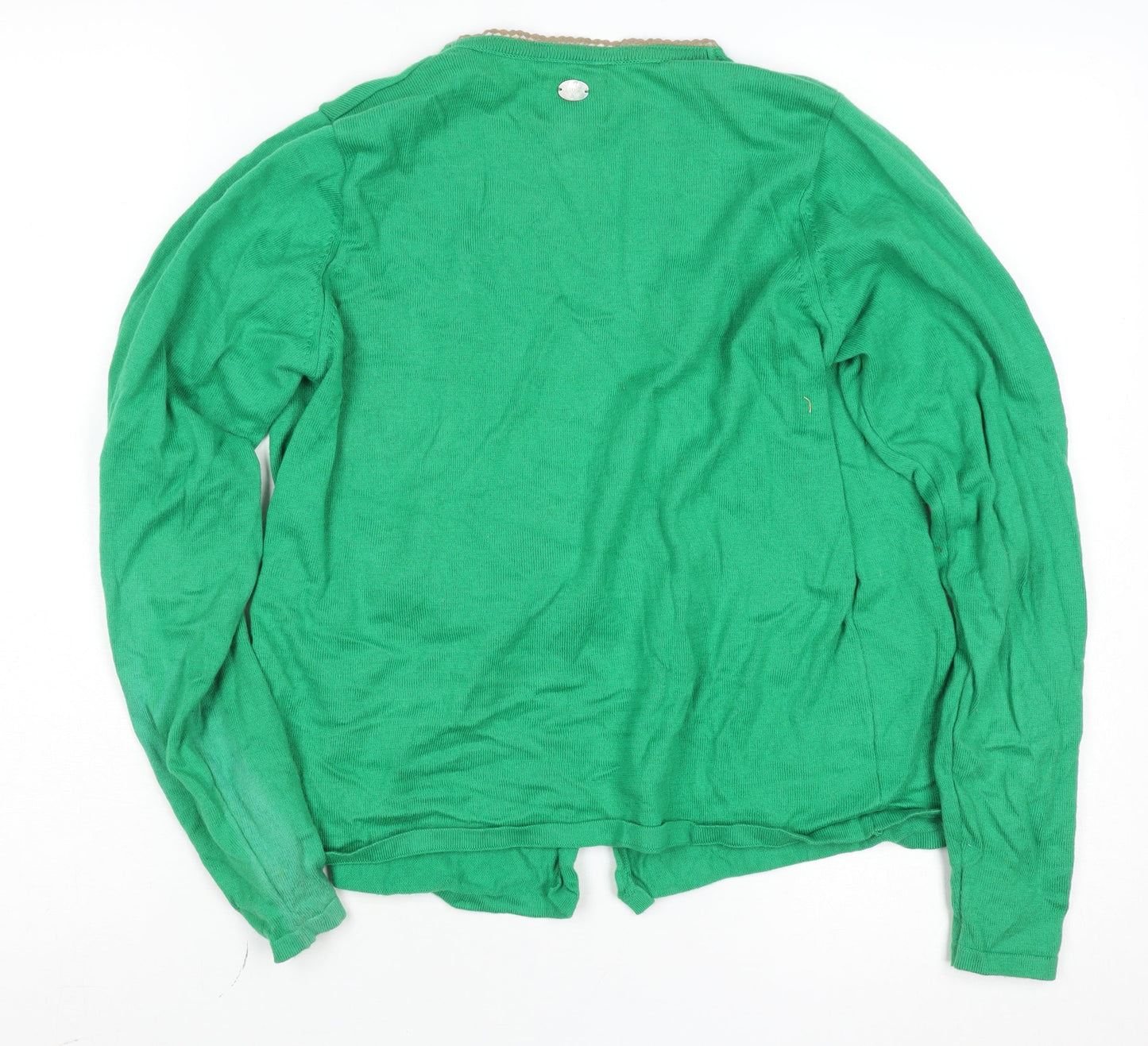 Womens UK Size M Avoca Anthology Green Wrap Jumper