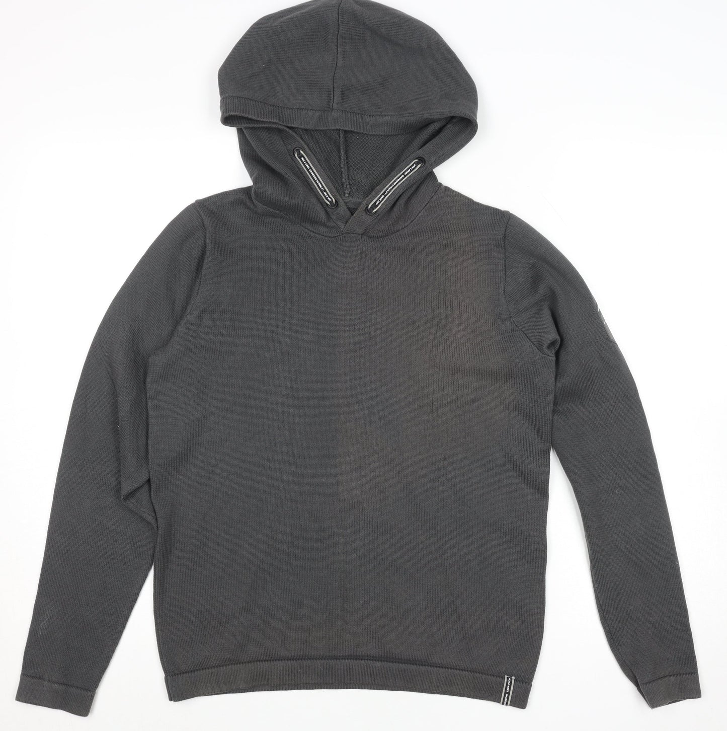 Boys UK Size 164 JACK & JONES Black Pullover Hoodie