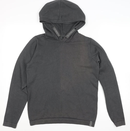 Boys UK Size 164 JACK & JONES Black Pullover Hoodie