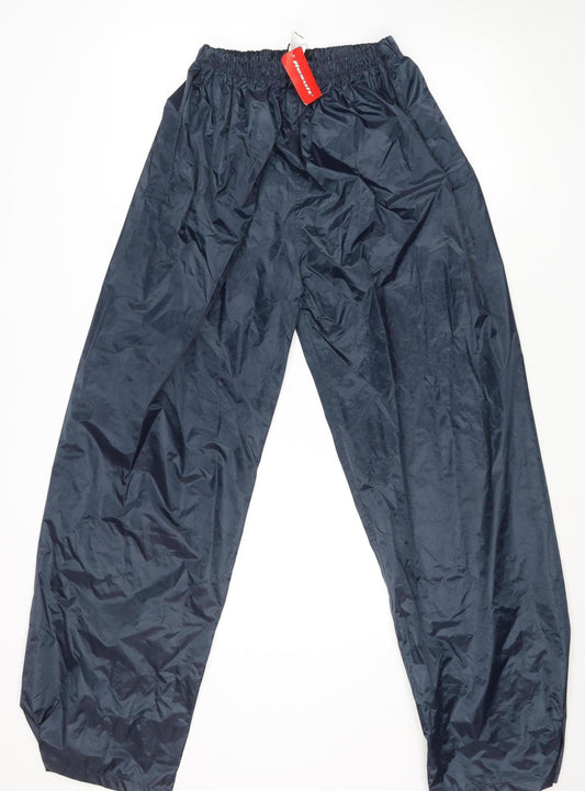 Result Core Value Men’s Blue Waterproof Rain Trousers Size M