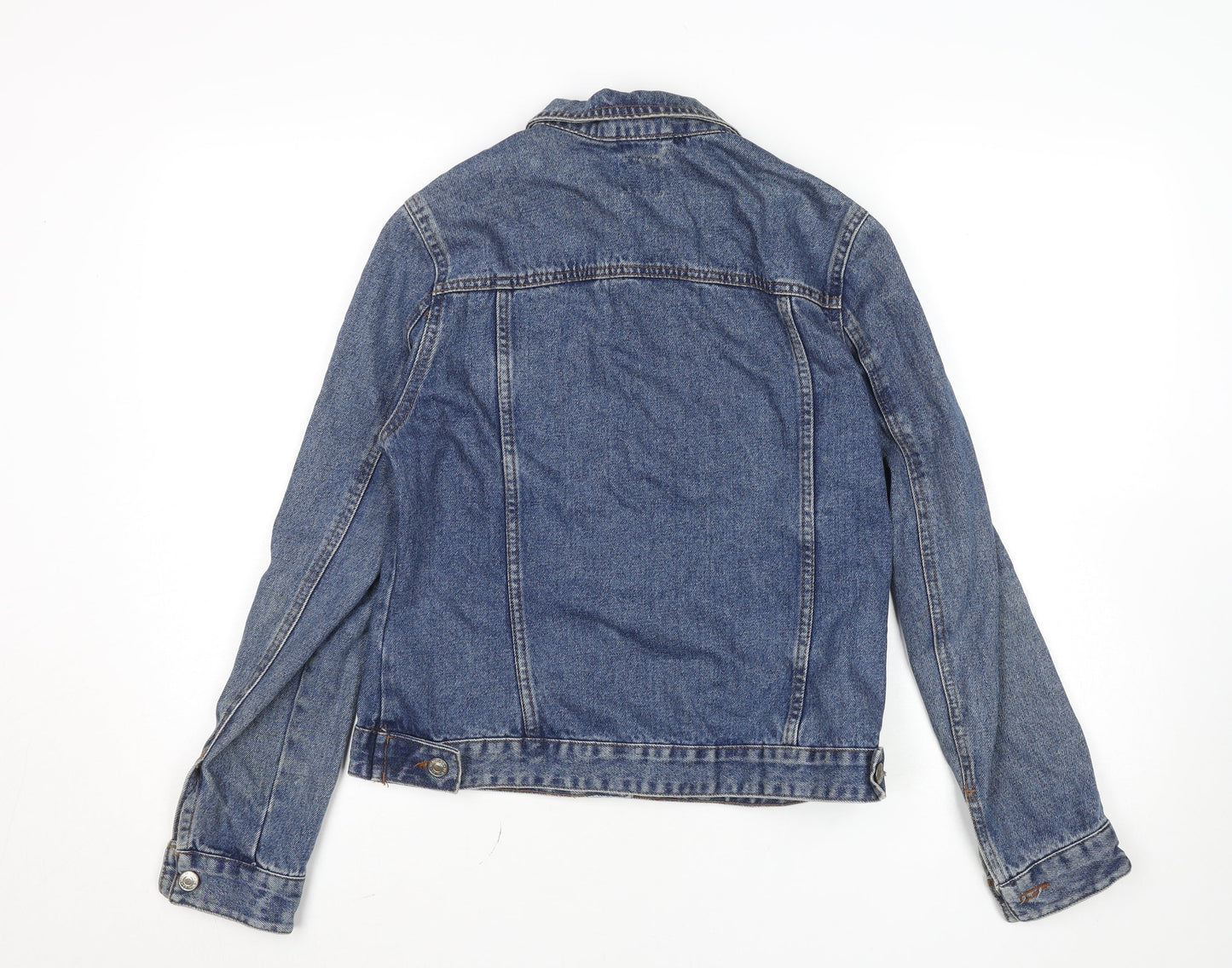 Denim Co. Women's Blue Denim Basic Jacket Size 12