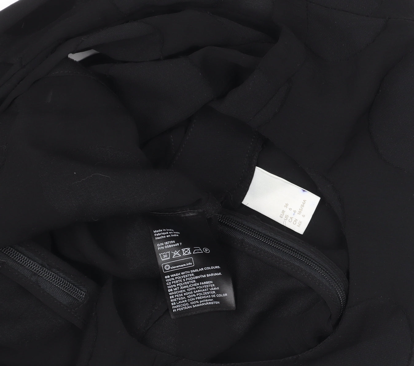 Womens UK Size 10 H&M Black Basic Blouse