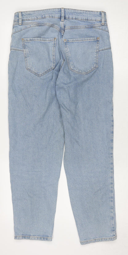 New Look Women’s Blue Mom Jeans Size 12 High Rise Denim