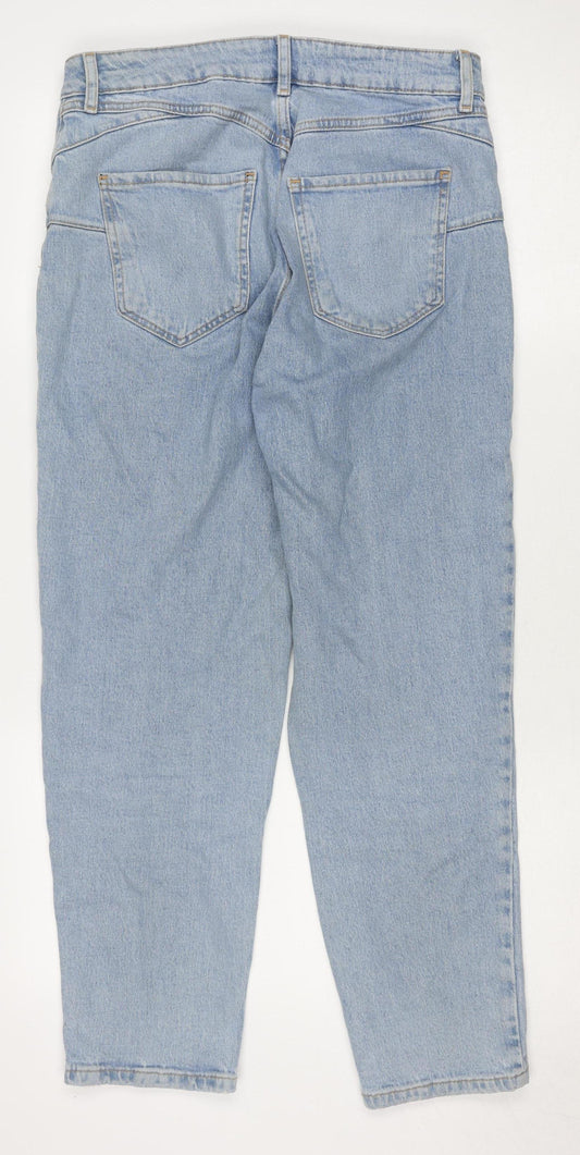 New Look Women’s Blue Mom Jeans Size 12 High Rise Denim