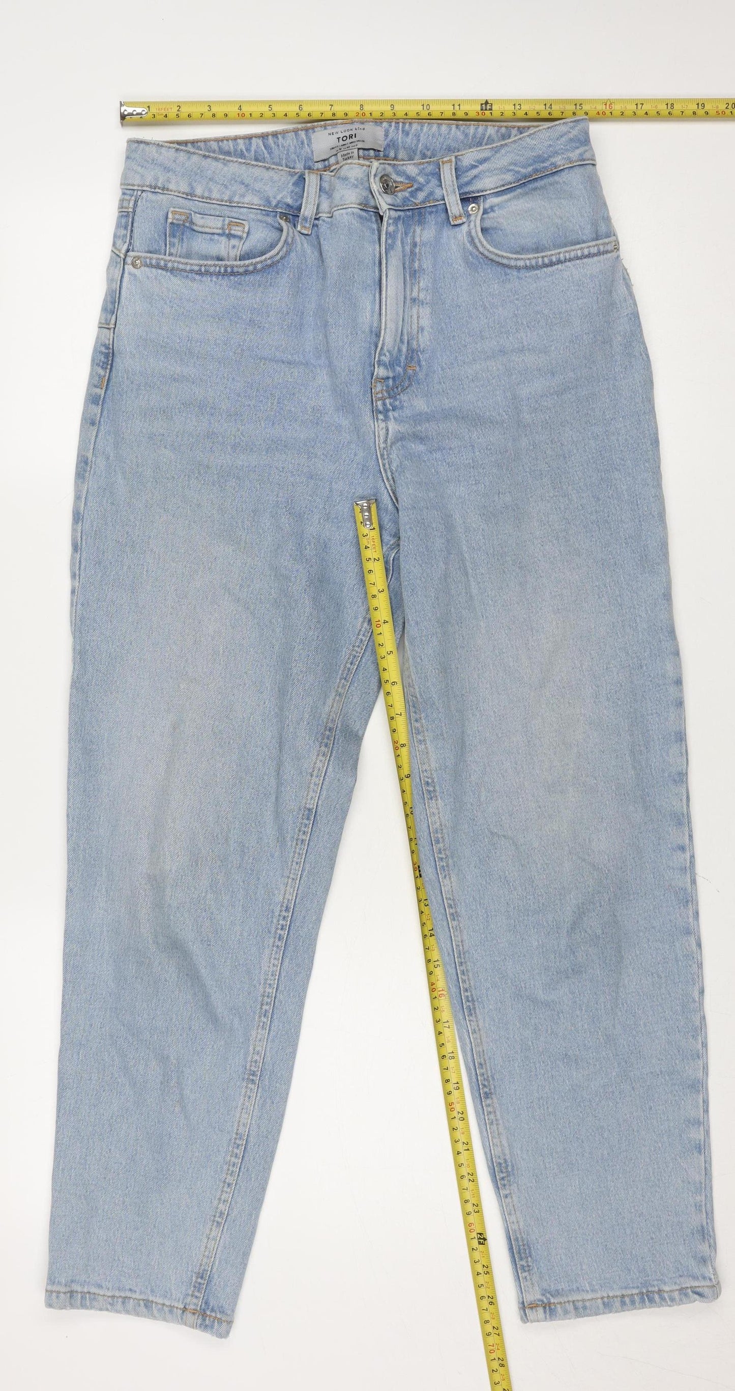 New Look Women’s Blue Mom Jeans Size 12 High Rise Denim