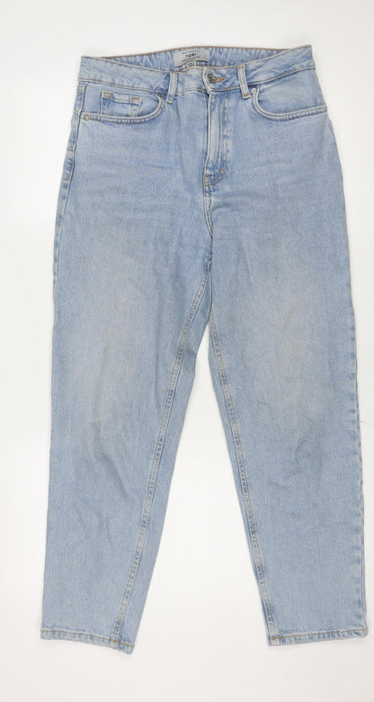 New Look Women’s Blue Mom Jeans Size 12 High Rise Denim
