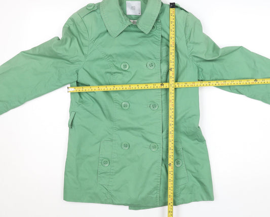 Womens UK Size 10 TU Green Pea Coat