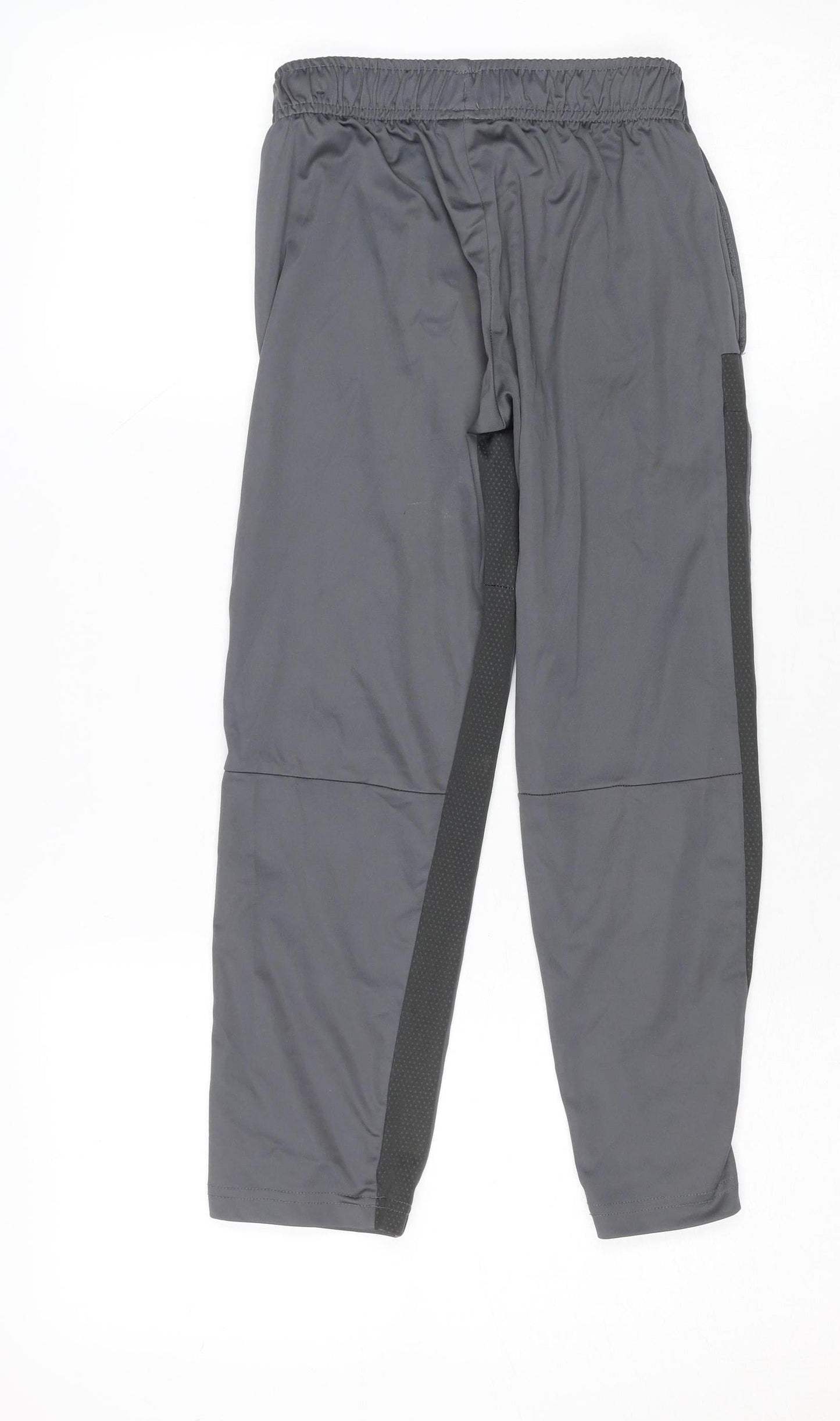 Nike Women’s Grey Dri-FIT Track Pants Small Elastic Waist Lightweight