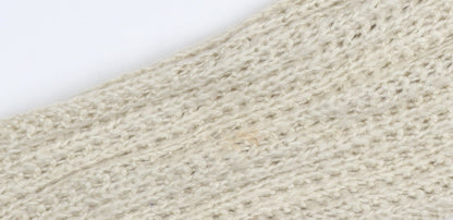 Boohoo Women’s Beige Chunky Knit V-Neck Cardigan Size S