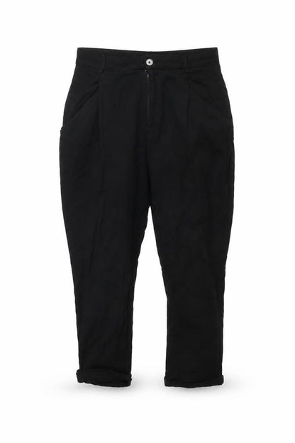 Womens UK Size M Zara Regular Fit Cropped Black Trousers