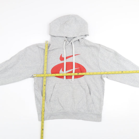 Mens UK Size S Nike Grey Pullover Hoodie