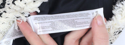 Primark Women’s Black Lace Fringe Short Pencil Skirt Size S