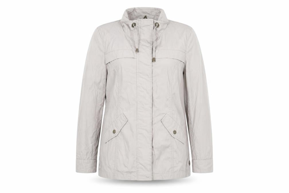 Womens UK Size 14 DASH Beige Anorak Coat