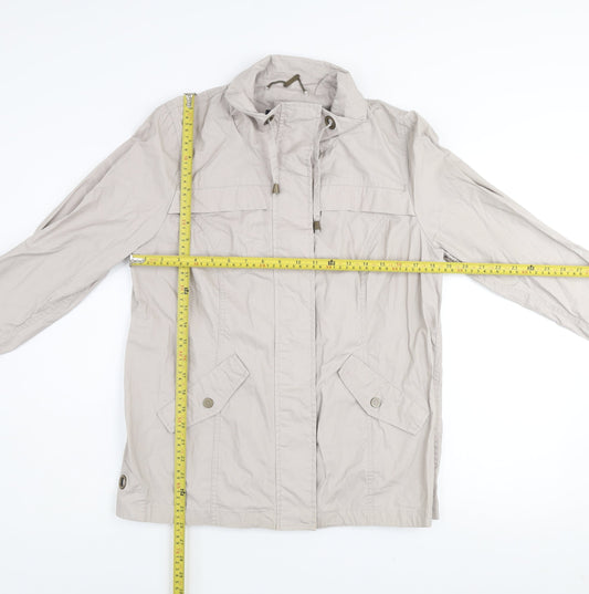 Dash Women’s Beige Casual Mid-Length Jacket Size 14