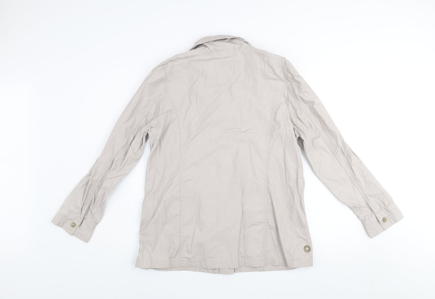 Womens UK Size 14 DASH Beige Anorak Coat
