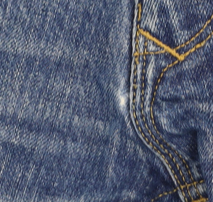 Hilfiger Denim Men's Blue Distressed Denim Shorts Size 32