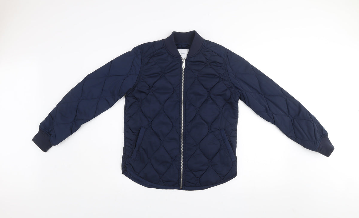 Mens UK Size XS Old Navy Blue Bomber Jacket