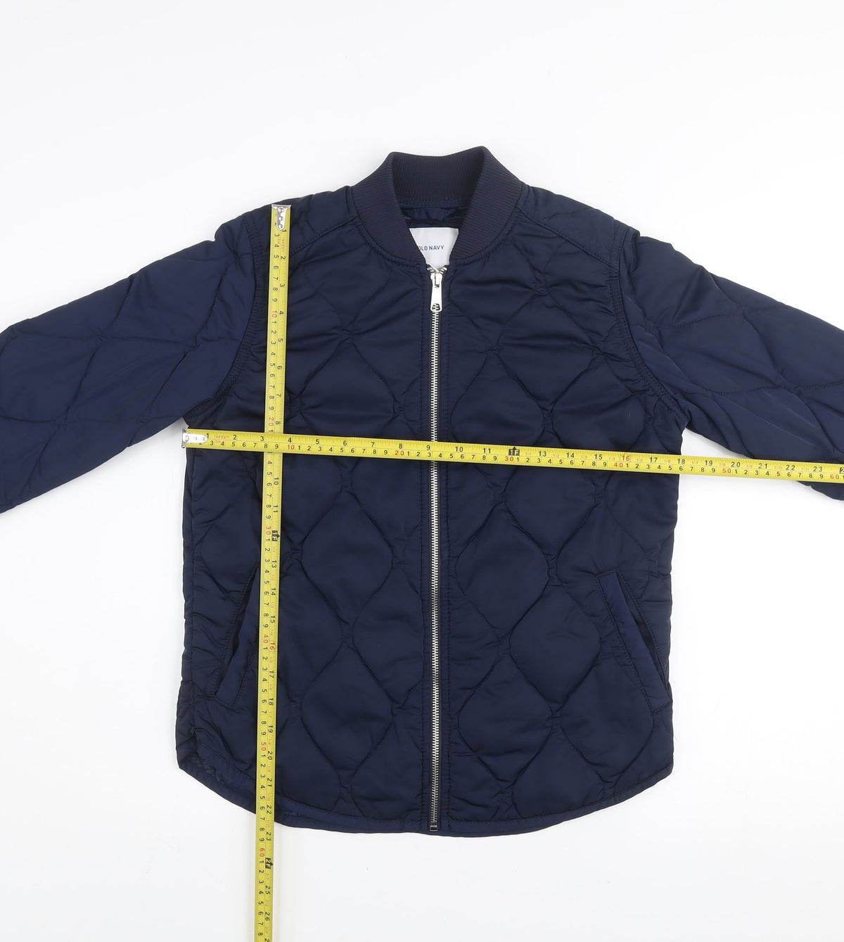 Mens UK Size XS Old Navy Blue Bomber Jacket