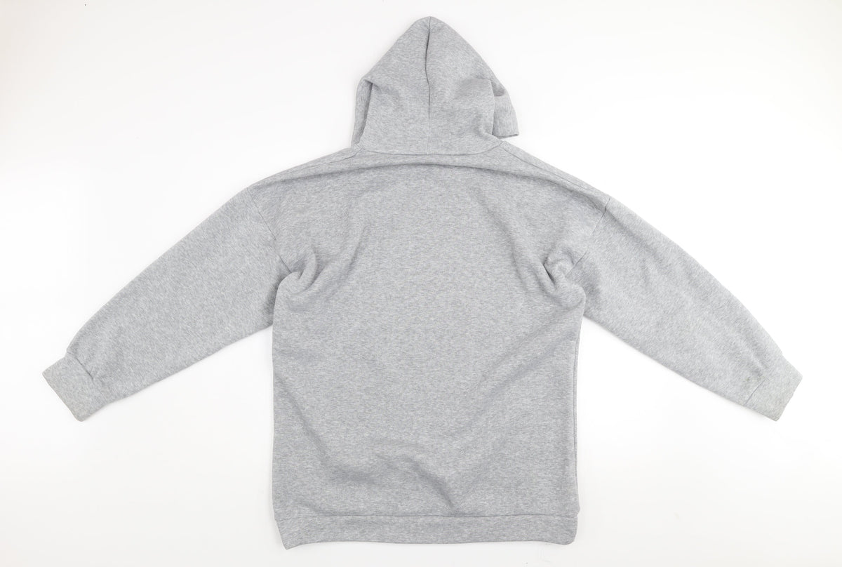 Womens UK Size S/M Pretty Body Grey Pullover Hoodie