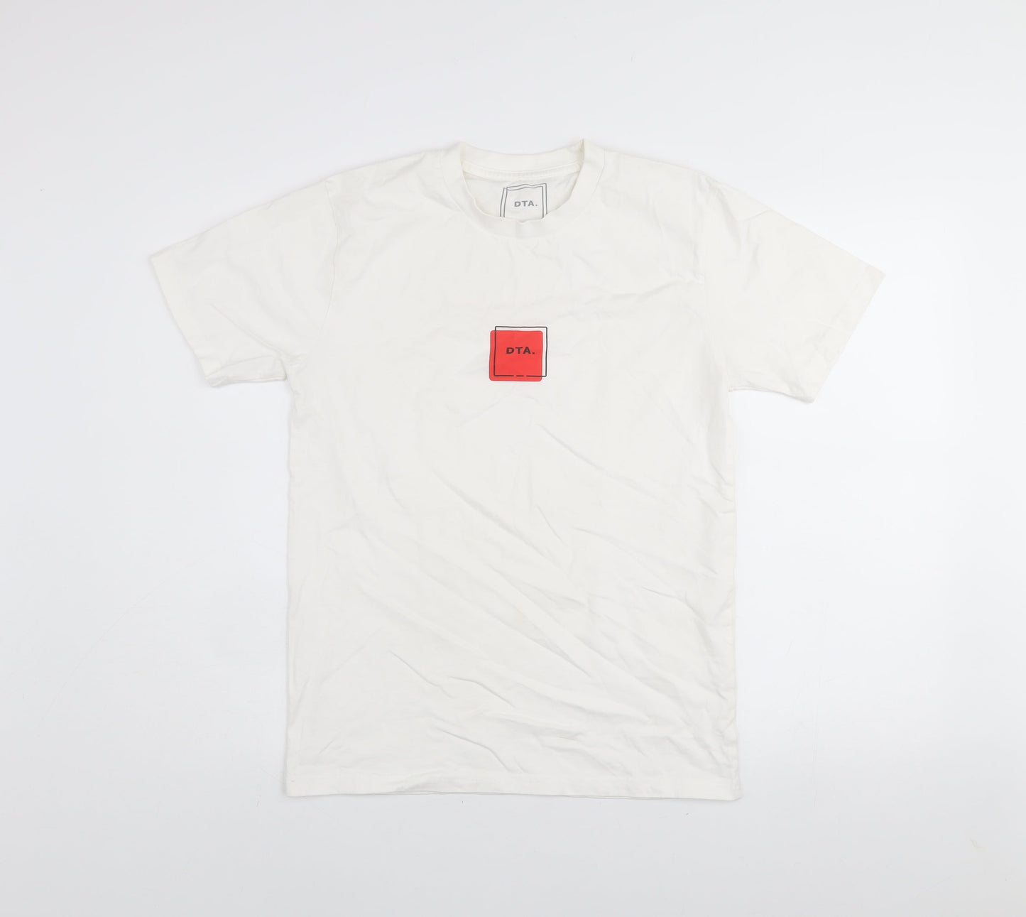 Mens UK Size S DTA White  T-Shirt