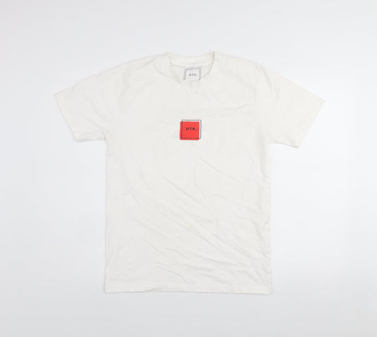 Mens UK Size S DTA White  T-Shirt
