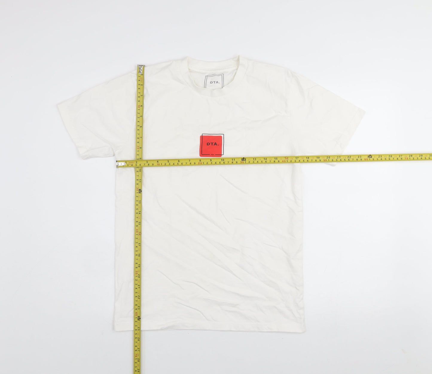 Mens UK Size S DTA White  T-Shirt