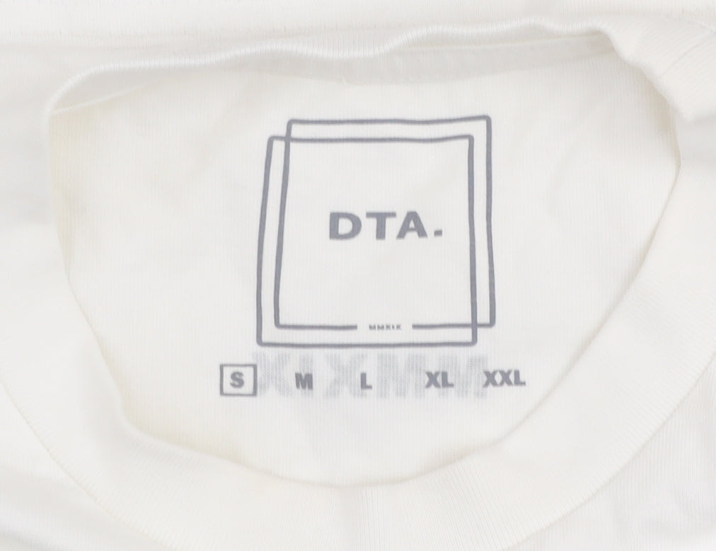 Mens UK Size S DTA White  T-Shirt