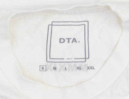 Mens UK Size S DTA White  T-Shirt