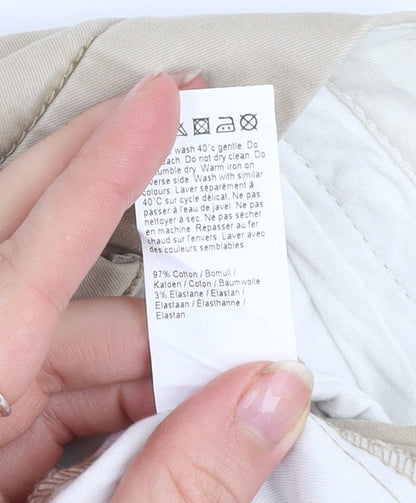 River Island Men's Beige Chino Shorts Size 32 Regular Fit