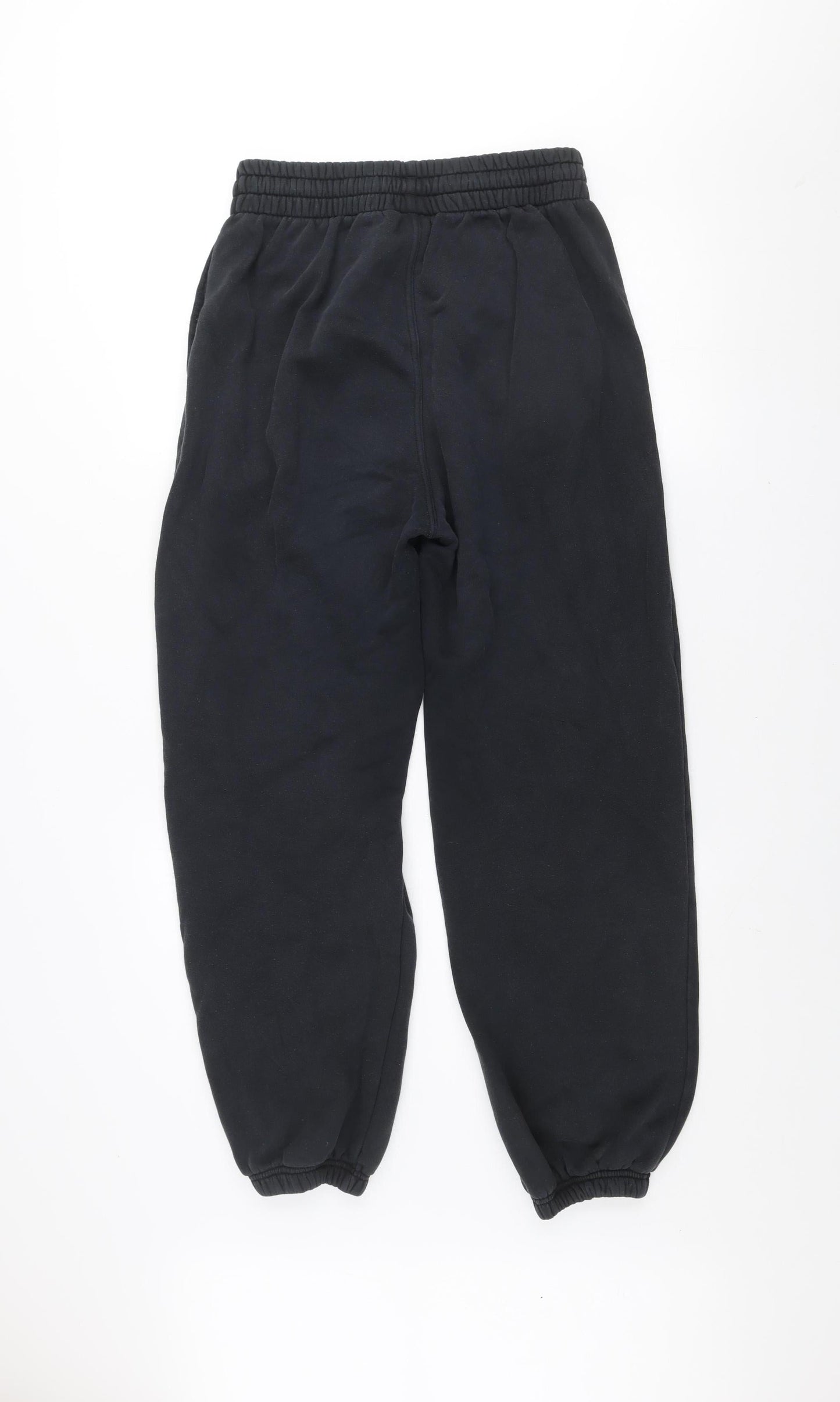 adidas Womens Black Jogger Sweatpants Size 12 Cotton Blend