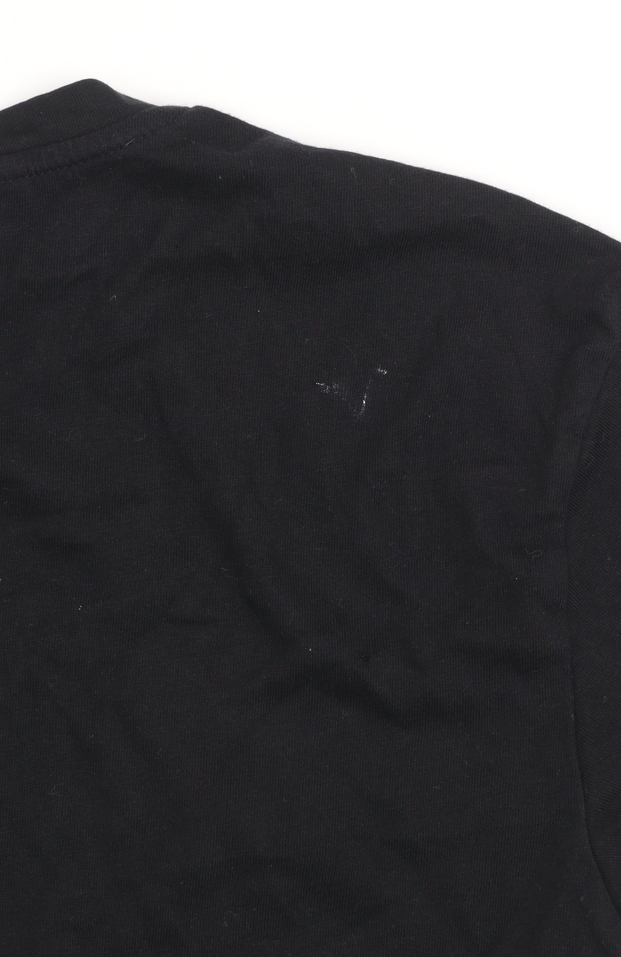 Womens UK Size 6 11 degrees Black Cropped T-Shirt