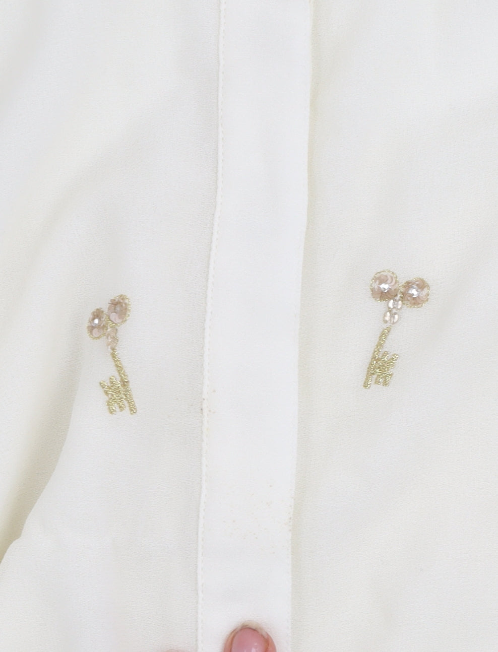 Womens UK Size 16 Marks and Spencer Ivory Basic Blouse