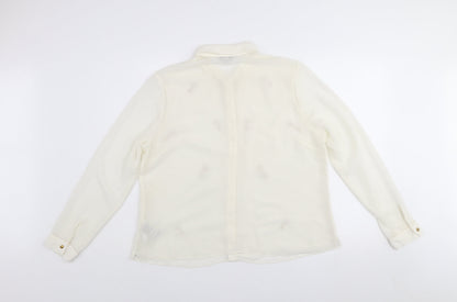 Womens UK Size 16 Marks and Spencer Ivory Basic Blouse