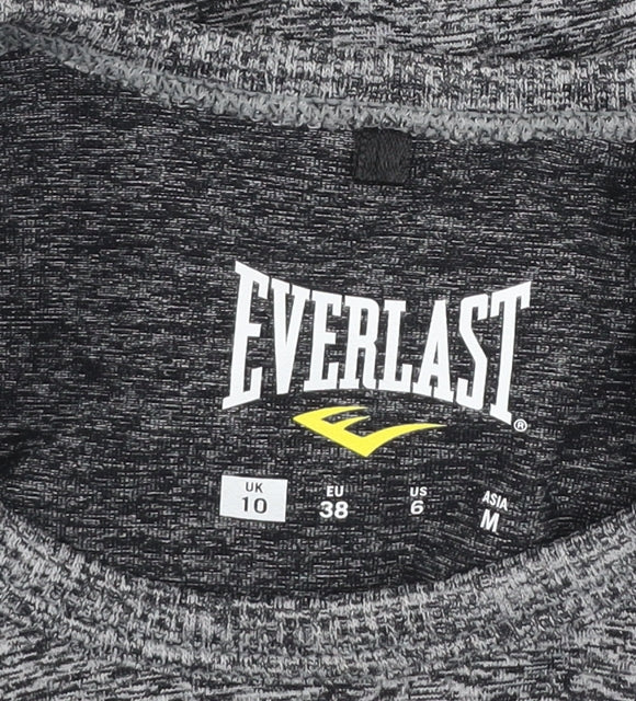 Everlast Womens Grey Cropped Long Sleeve Gym Top Size 10