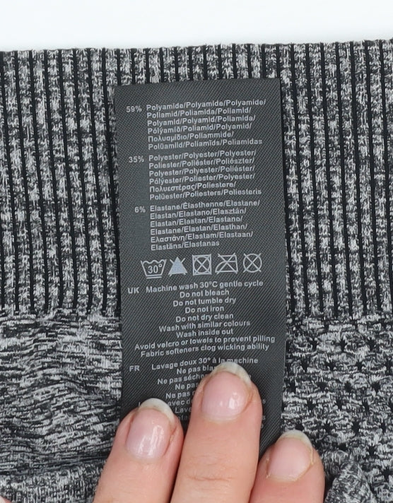 Everlast Womens Grey Cropped Long Sleeve Gym Top Size 10