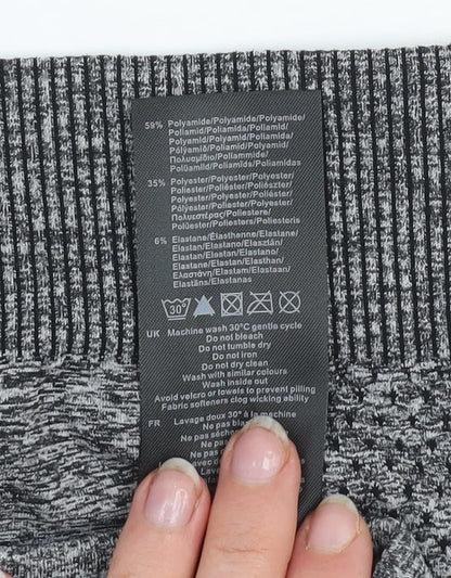 Everlast Womens Grey Cropped Long Sleeve Gym Top Size 10