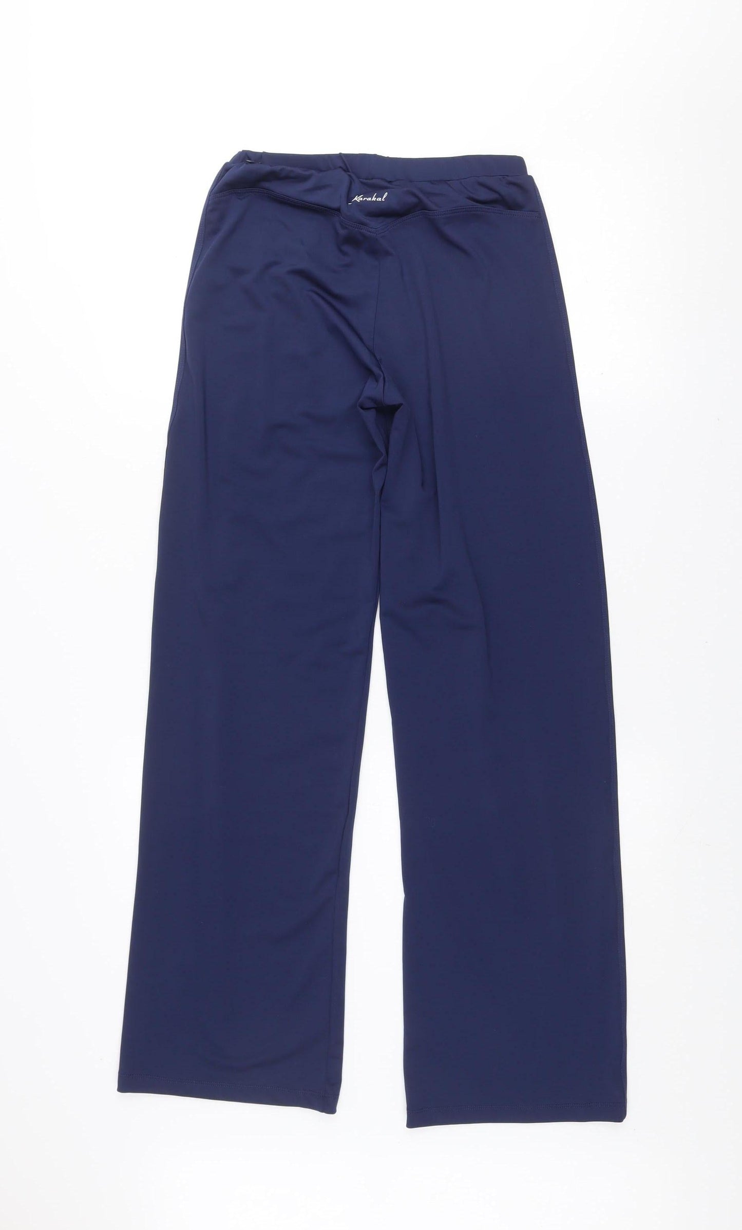 Womens UK Size S Karakal Regular Fit Track Pants Blue Trousers