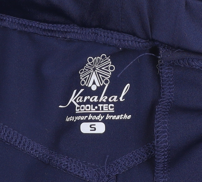 Womens UK Size S Karakal Regular Fit Track Pants Blue Trousers