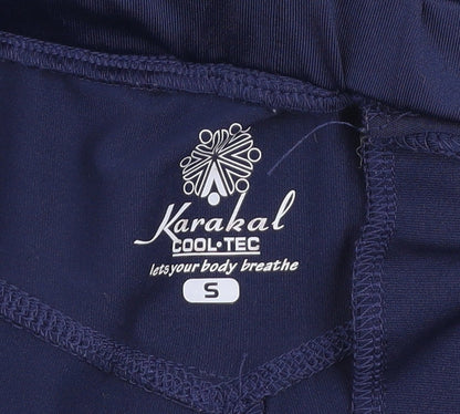 Womens UK Size S Karakal Regular Fit Track Pants Blue Trousers