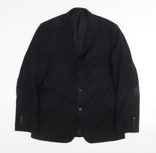 Mens UK Size 40L Daniel Grahame Regular Black Suit Jacket
