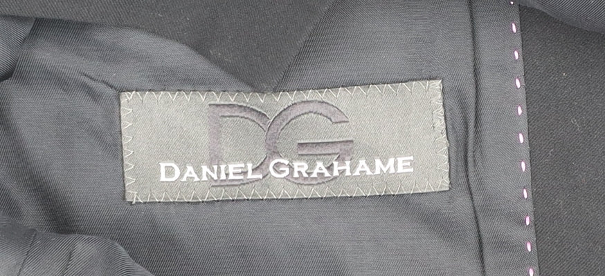 Mens UK Size 40L Daniel Grahame Regular Black Suit Jacket