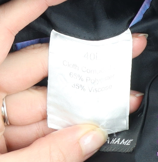 Mens UK Size 40L Daniel Grahame Regular Black Suit Jacket